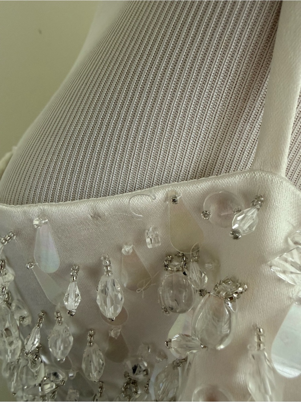 NWT Retrofete Cornelia Crystal Embellished White Mini Short Dress Sz XL - Picture 11 of 11